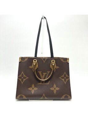 Louis Vuitton Tote On The Go Monogram Reverse Canvas Brown